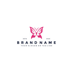 butterfly logo design vector