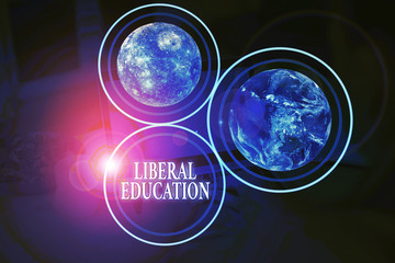 Handwriting text Liberal Education. Conceptual photo education suitable for cultivation of free huanalysis being Elements of this image furnished by NASA