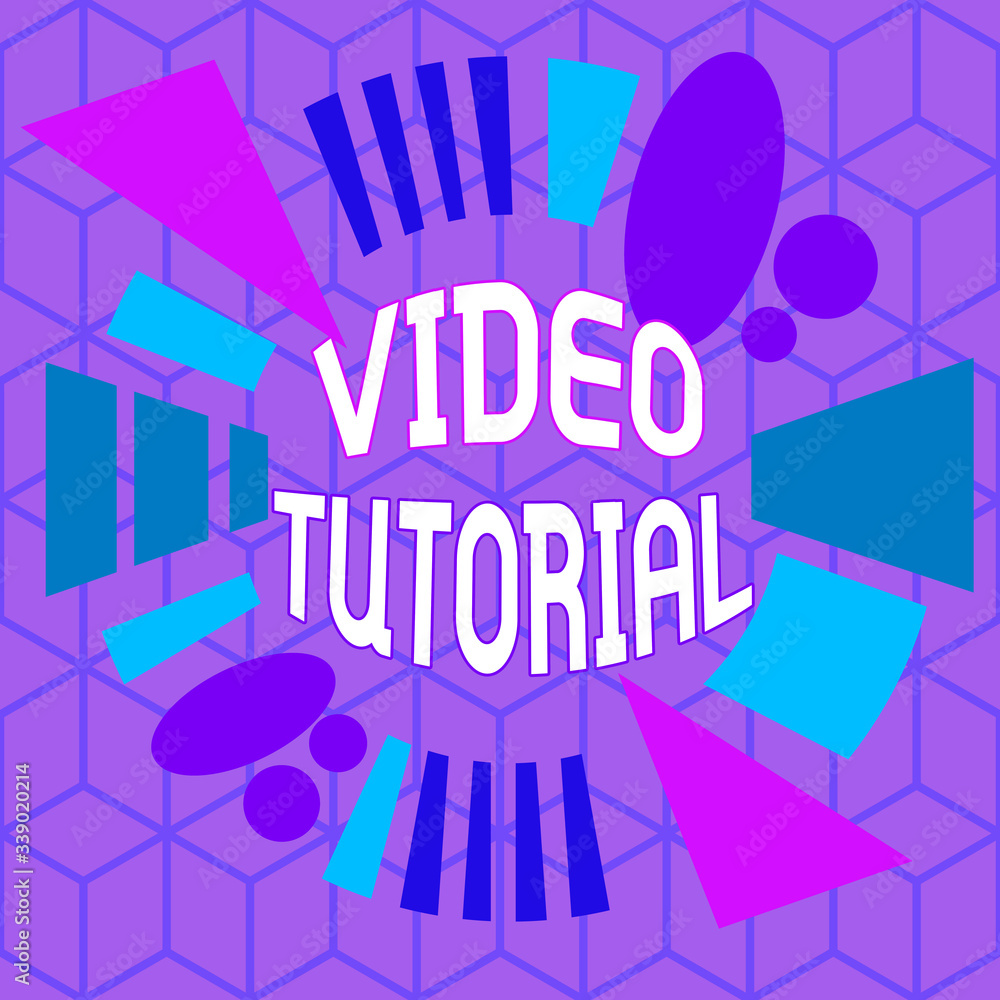 Writing note showing Video Tutorial. Business concept for method of ...