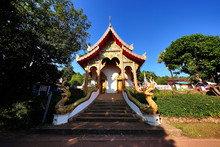 Wat Muai Tor The Famous Temple Of Chedi Built In 1923 Located In Mueang District, Mae Hong Son, Thailand