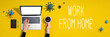 © Tierney - Work From Home theme with laptop computer with viruses