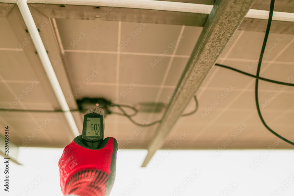 Engineering used an infrared thermometer to measure the temperature of ...