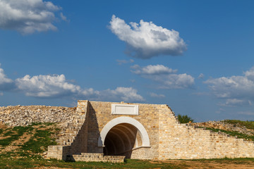 Wall Mural - Ruins of the ancient Roman Burnum military camp in Krka National park, Croatia