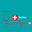 © jannoon028 - Medical background with stethoscope. Vector Illustration.