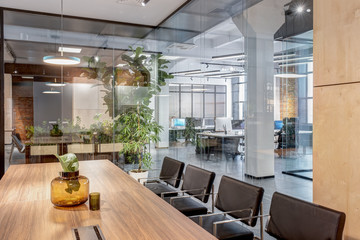 Interior meeting room in modern space office
