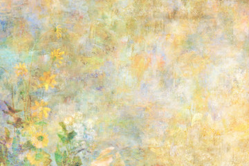 Wall Mural - classic floral design space