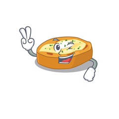 Wall Mural - Happy baked potatoes cartoon design concept with two fingers