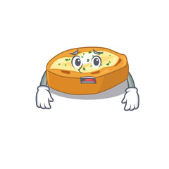 Sticker - Cartoon design style of baked potatoes showing worried face