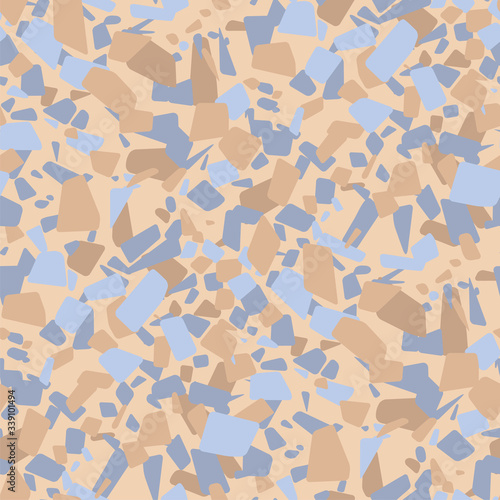 Abstract chaotic mosaic geo...