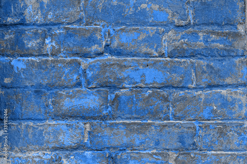 Old whitewashed brick wall.