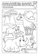 Coloring Book African Fauna 4
