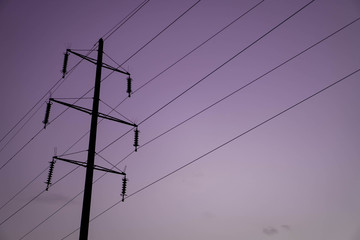 high voltage power line