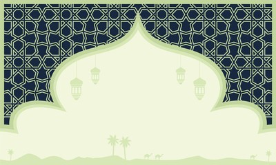 Ramadan kareem islamic background design Premium Vector