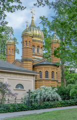 russian orthodox funerary chapel of maria pavlovna in weimar in germany