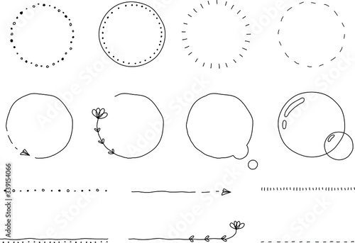 おしゃれでシンプルな見出しやタイトルのフレーム 線 Stock Vector Adobe Stock