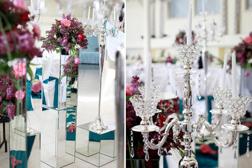 Beautiful decoration setup for wedding ceremony