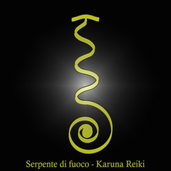 Wall Mural - Serpente di fuoco - Karuna Reiki