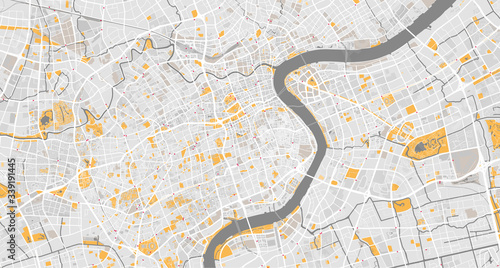 Fotografía Detailed map of Shanghai, China
