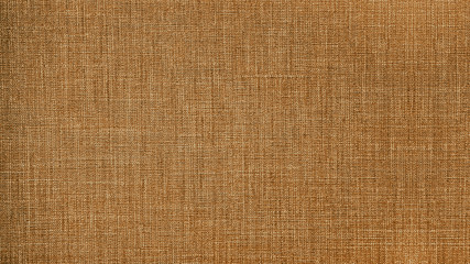 Poster - Caramel brown natural cotton linen textile texture background