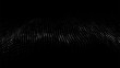 © ihor - Digital dynamic wave of particles. Vector abstract black futuristic background. Big data visualization.
