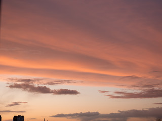 Wall Mural - clouds floating in the sky at sunset