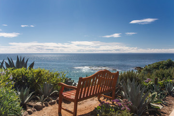 bench on the beach