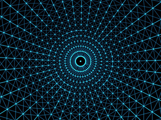 Wall Mural - abstract geometry surfaces, lines and points background, used as digital wallpaper and technology ba