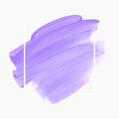 Logo art lavender design paint stroke abstract shape background - Vector. 