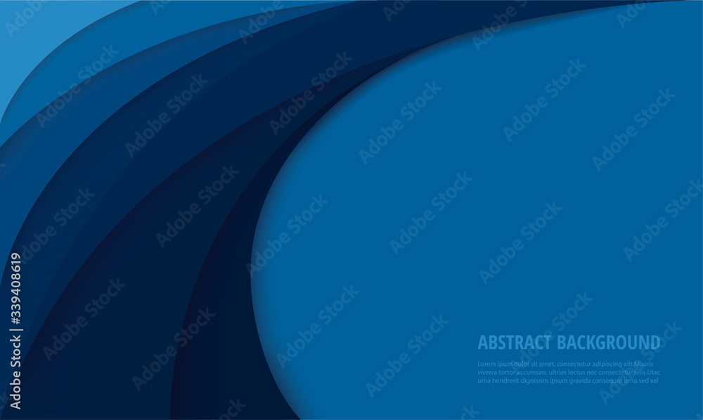 blue curve background vector illustration EPS10 - obrazy, fototapety, plakaty 
