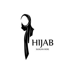 hijab women black silhouette vector icons app-vector