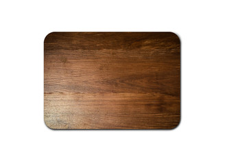 Handmade wood board texture isolated on white background with clipping path for design