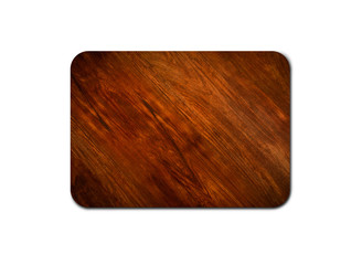 Closeup of pine wooden board isolated on white background with copy space and clipping path for design