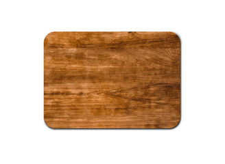 Closeup of pine wooden board isolated on white background with copy space and clipping path for design