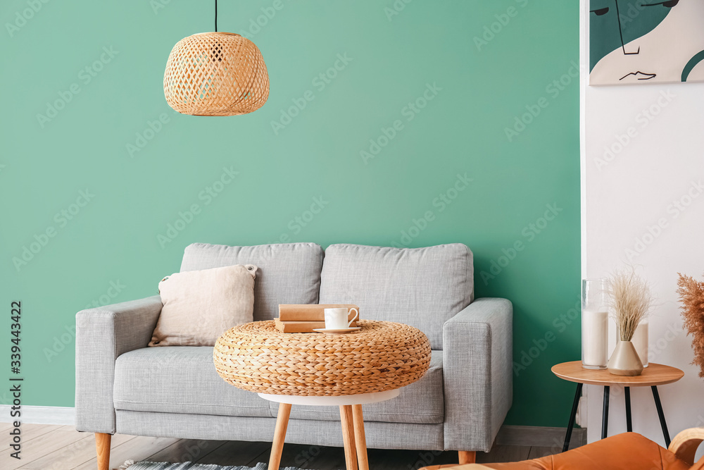 Interior of beautiful modern living room