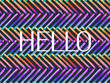 © fominox - Ready to print postcard with message and abstract art