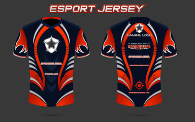 Wall Mural - Esport Jersey Design with Dummy Logo and Sponsorship