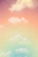 Wall Mural - cloud background with a pastel colour