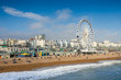 The Brighton Wheel at Brighton seafront, on a sunny Spring day in Brighton, East Sussex, England, UK
