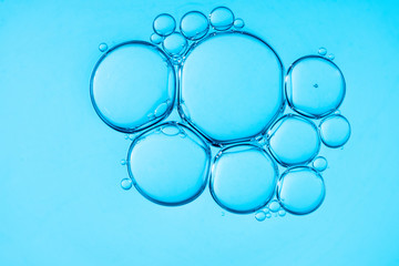 Bubbles blue background