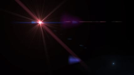Wall Mural - modern lens flare red background streak rays (super high resolution)