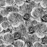 Fototapeta Perspektywa 3d - Seamless pattern with roses flowers. Print, textile. Packaging.