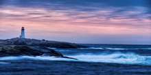 Lighthouse On The Coast At Sunrise