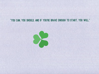 st patrick day background, motivational quote written on abstract background, graphic design illustration wallpaper