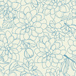 Vintage flowers on the background. Book cover with flower texture. Blue lines on a beige background. Vector illustration.