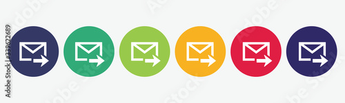 Fotografía Email icon vector isolated set.