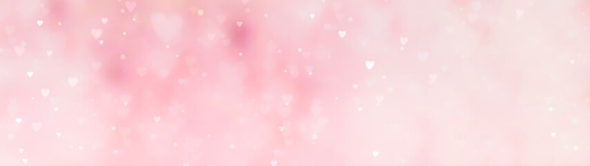 Wall Mural - Abstract pink background with hearts - concept Mother's Day, Valentine's Day, Birthday - spring colors
