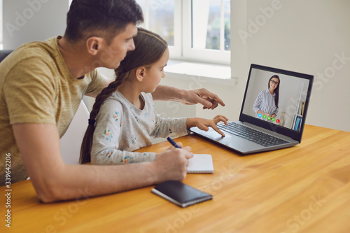 Fotomural Online learning lessons education school