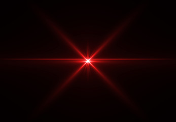 Wall Mural - abstract laser star red (super high resolution)
