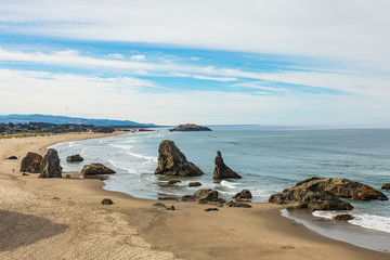 Wall Mural - View of Bandon beach in Oregon from an overlook