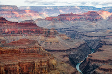 Grand Canyon Landscape And Colorado River, USA